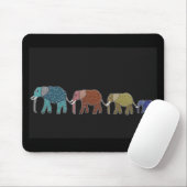Afrikanischer Elefant-Neonweg Mousepad (Mit Mouse)