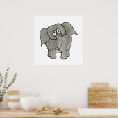 Afrikanischer Elefant. Poster (Küche)