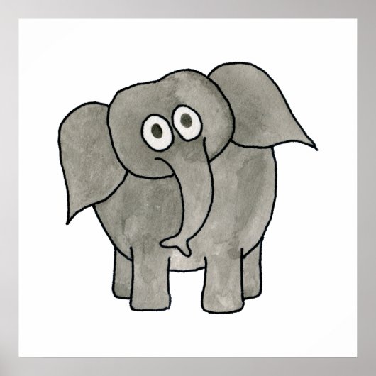 Afrikanischer Elefant. Poster (Vorne)