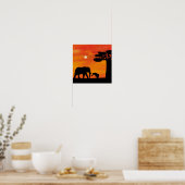 afrikanischer Elefant Poster (Küche)