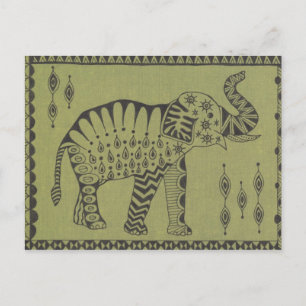 Afrikanischer Elefant Postkarte