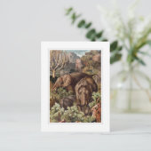 Afrikanischer Elefant Postkarte (Stehend Vorderseite)