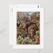Afrikanischer Elefant Postkarte (Vorne/Hinten)
