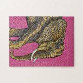 Afrikanischer Elefant Puzzle (Horizontal)