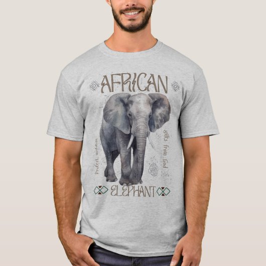 Afrikanischer Elefant: Schutz unserer Wildtiere T-Shirt (Vorderseite)