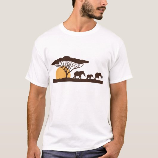 Afrikanischer Elefant T-Shirt (Vorderseite)