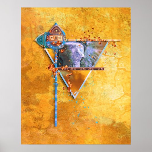 Afrikanischer Elefant "THE MIGHTY TRIBE" Poster (Vorne)