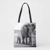 Afrikanischer Elefant u. Kälber | Kenia, Afrika Tasche (Vorderseite)