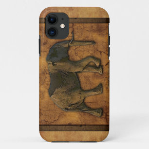 Afrikanischer Elefant u. rustikaler BG-Handy-Fall Case-Mate iPhone Hülle