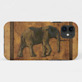 afrikanischer Elefant und rustikaler BG-Handy-Fall Case-Mate iPhone Hülle (Rückseite (Horizontal))