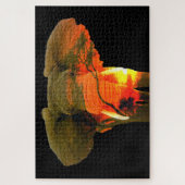 Afrikanischer Elefant und Serengeti Puzzle (Vertikal)