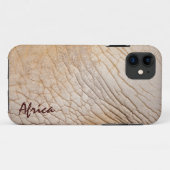 Afrikanischer Elefant versteckt Imitate Lederhandy Case-Mate iPhone Hülle (Rückseite (Horizontal))