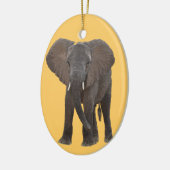 Afrikanischer Elefant-Verzierung Keramik Ornament (Links)