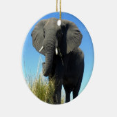 Afrikanischer Elefant-Verzierung Keramikornament (Rechts)