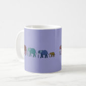 Afrikanischer Elefant-Weg Kaffeetasse (Vorderseite Links)