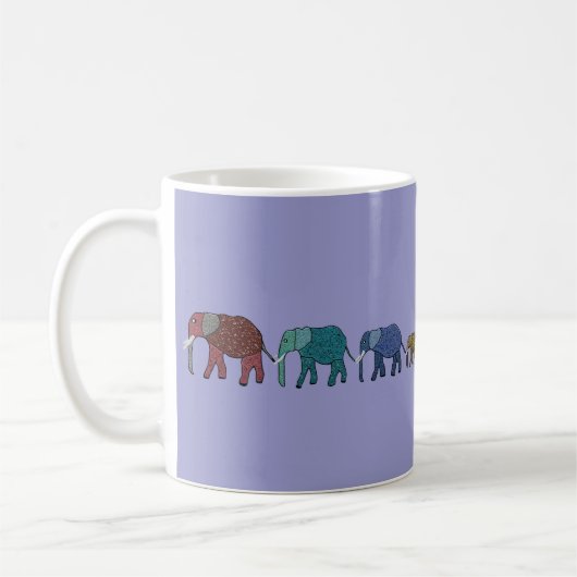 Afrikanischer Elefant-Weg Kaffeetasse (Links)