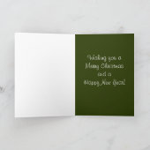 Afrikanischer Elefant-Weihnachtskarte Feiertagskarte (Innenseite)