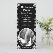 Afrikanischer Elefant-WeihnachtsParty Einladung (Stehend Vorderseite)