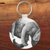 Afrikanischer ElefantenSchlüsselanhänger Schlüsselanhänger (Vorderseite)