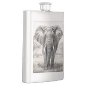 Afrikanischer Elefantenstift Zeichnend Flachmann (Rechts)