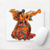 Afrikanischer Engel in der Orange Mousepad (Mit Mouse)