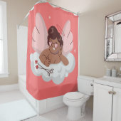 Afrikanischer Engelsmuschelwald Duschvorhang (Beispiel)