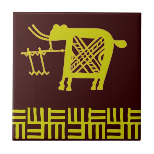 Afrikanischer Entwurf #7 @ Stylnic Fliese (Vorderseite)