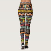 Afrikanischer Entwurf Leggings (Rückseite)