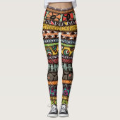 Afrikanischer Entwurf Leggings (Vorderseite)