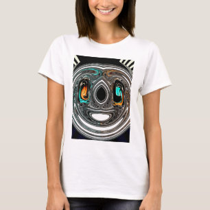 Afrikanischer ethnischer Doodle-Zebra-Textur-Kunst T-Shirt