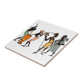 Afrikanischer ethnischer gebürtiger Stammes- Fliese (Seite)