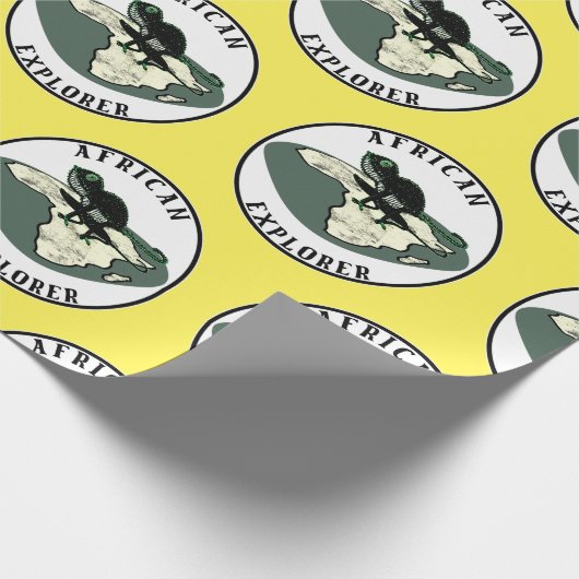Afrikanischer Explorer Geschenkpapier (Ecke)