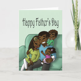Afrikanischer Familienvatertag Karte
