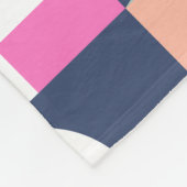 Afrikanischer Farbblock, geometrisches Muster. Fleecedecke (Ecke)