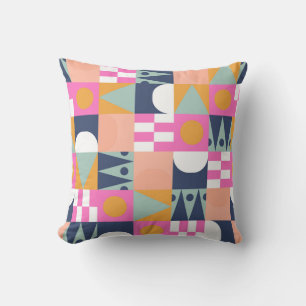 Afrikanischer Farbblock, geometrisches Muster. Kissen