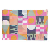 Afrikanischer Farbblock, geometrisches Muster. Kissenbezug (Rückseite)