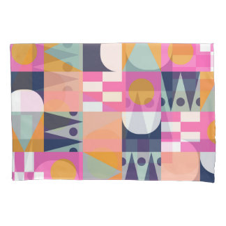 Afrikanischer Farbblock, geometrisches Muster. Kissenbezug