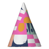 Afrikanischer Farbblock, geometrisches Muster. Partyhütchen (Rechts)