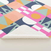 Afrikanischer Farbblock, geometrisches Muster. Sherpadecke (3/4)