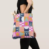 Afrikanischer Farbblock, geometrisches Muster. Tasche (Von Nahem)