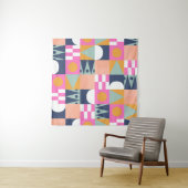 Afrikanischer Farbblock, geometrisches Muster. Wandteppich (Beispiel (Horizontal))