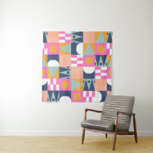 Afrikanischer Farbblock, geometrisches Muster. Wandteppich (Beispiel)