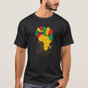 Afrikanischer Faustschwarzer Geschichtsmonat schwa T-Shirt