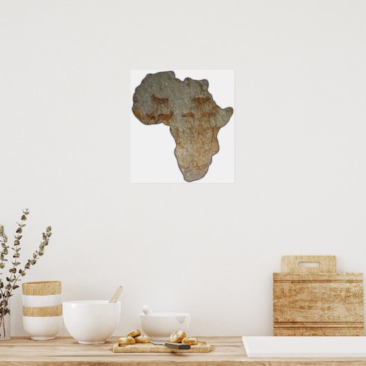 afrikanischer Felsen Poster (Küche)