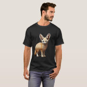 Afrikanischer Fennek Fuchs Tier T-Shirt (Vorne ganz)