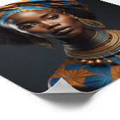 afrikanischer Frauenstil Poster (Ecke)
