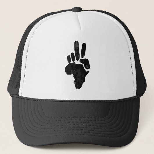 Afrikanischer Frieden Truckerkappe (Vorderseite)