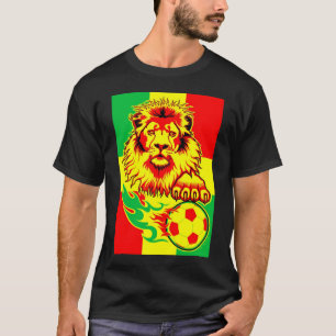 Afrikanischer Fußball-Löwe T-Shirt