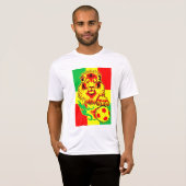 Afrikanischer Fußball-Löwe T-Shirt (Vorne ganz)