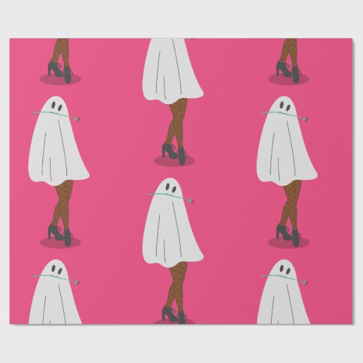 Afrikanischer Geist-Halloween-Strumpf Geschenkpapier (Flach)